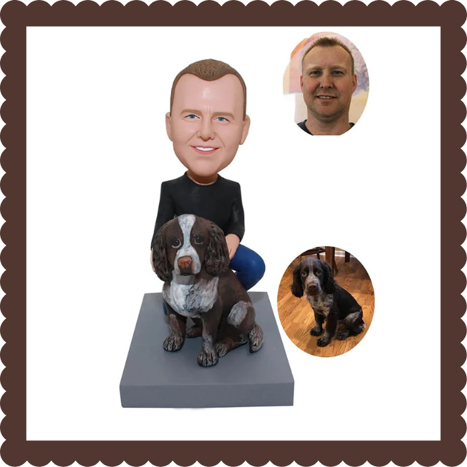 ๐พ Fully Customizable Person and Pets Bobblehead ๐