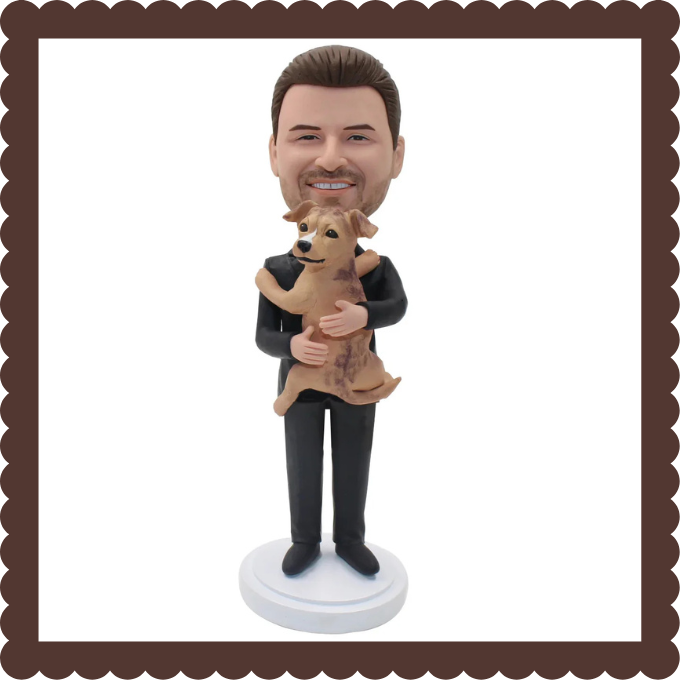 ๐พ Fully Customizable Person and Pets Bobblehead ๐