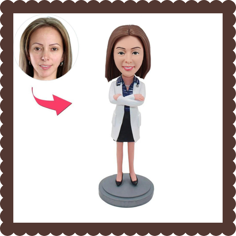 ๐ Fully Customizable Single Bobblehead Female ๐