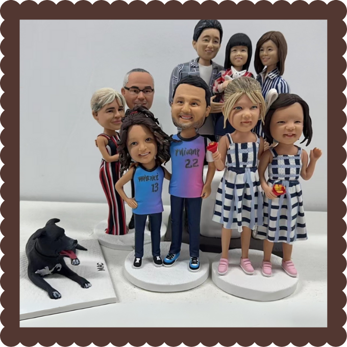 ๐จโ๐ฉโ๐งโ๐ฆ๐จโ๐ฉโ๐งโ๐ฆ Fully Customizable Bobbleheads for 5-10 People or Pets ๐