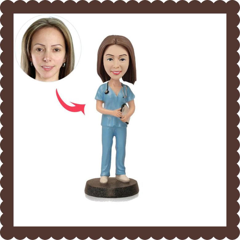 ๐ Fully Customizable Single Bobblehead Female ๐