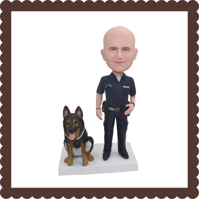 🐾 Fully Customizable Person and Pets Bobblehead 💕