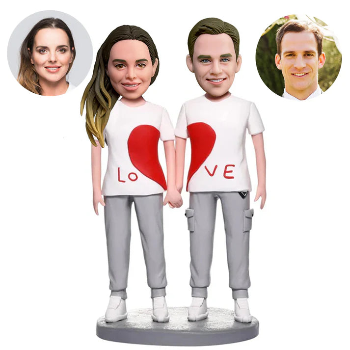 valentines day gifts custom happy couple bobbleheads