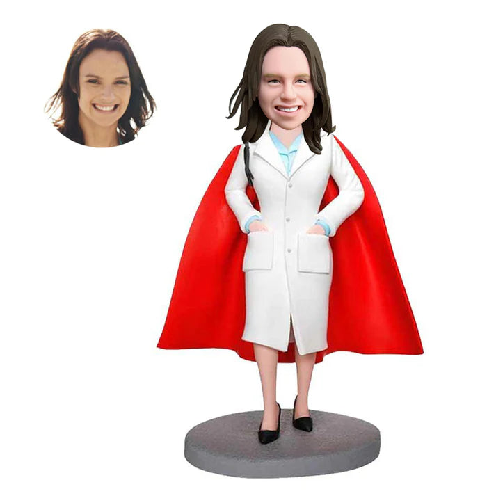 custom female super doctor bobbleheads