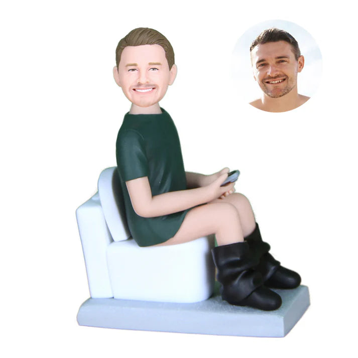 Custom Funny Toilet Man Bobbleheads