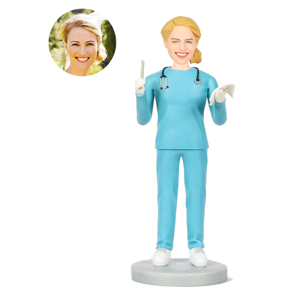 Custom Female Bobbleheads Dentist With Tools