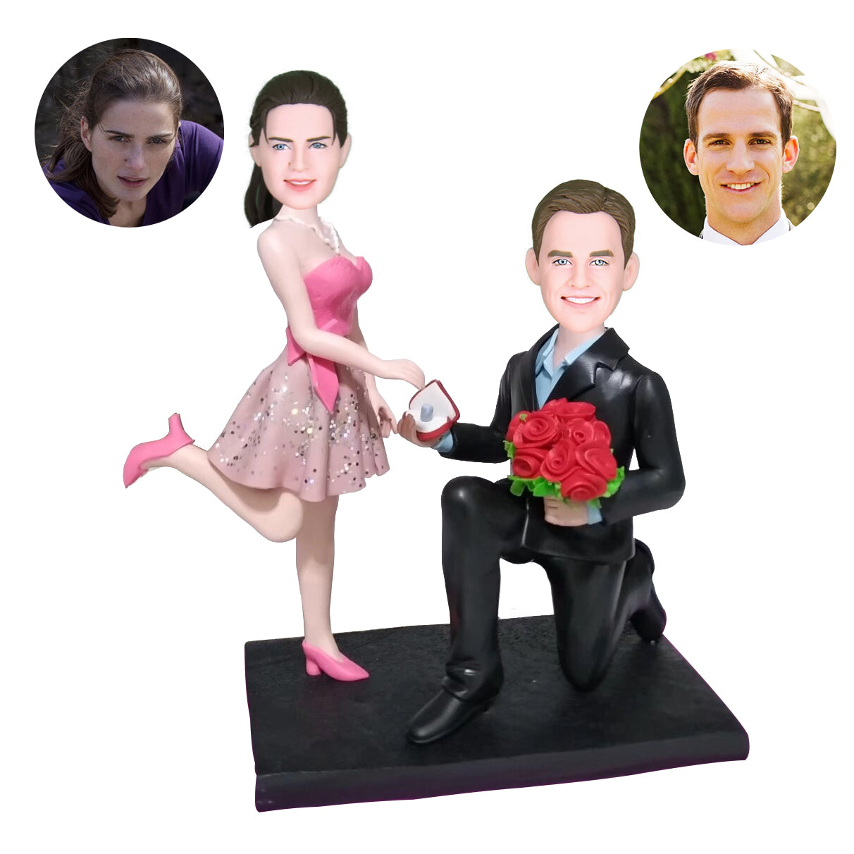 Propose Marriage Custom Bobbleheads