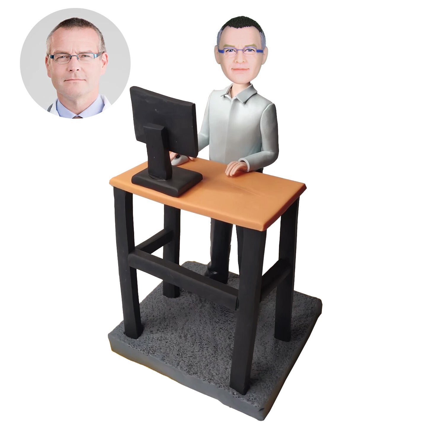 Standing In Desk with Computer Best Boss Ever